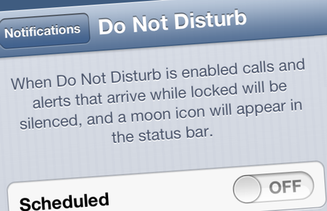 20 vấn đề cần được Apple sửa chữa trong iOS 7 nếu ra mắt - do not disturb