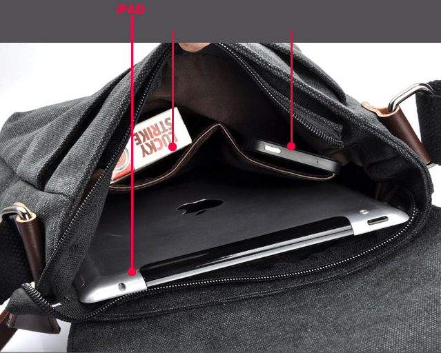 Kích thước túi đựng iPad vừa vặn để chiếc iPad