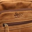 Logo sắc nét túi đeo chéo nam da bò trẻ trung năng động Jeep J32 2017 nâu nhạt